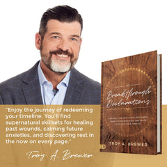 40 Breakthrough Declarations: Powerful Prayers to Heal Past Hurts, Make Future Provision, and Invite Jesus into Your Timeline Hardcover – January 18, 2022 by Troy Brewer (Author) - Faith & Flame - Books and Gifts - Destiny Image - 9780768461084