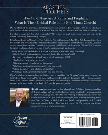 Apostles and Prophets: Their Roles in the Past, Present, and Last-Days Church Paperback – January 17, 2023 - Faith & Flame - Books and Gifts - Harrison House - 9781680318975