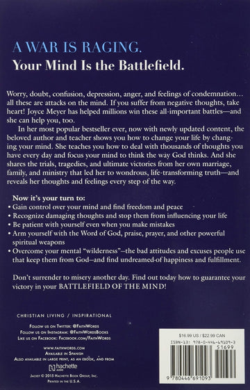 Battlefield of the Mind: Winning the Battle in Your Mind (Paperback) – October 1, 2002 - Faith & Flame - Books and Gifts - Warner Faith - 9780446691093