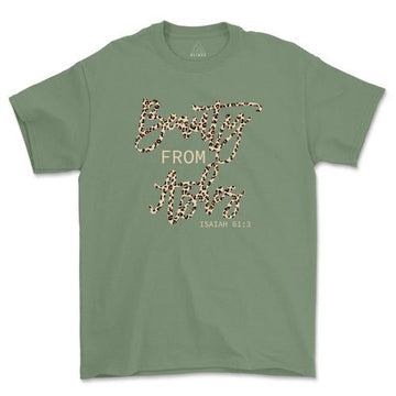 Beauty From Ashes Shirt Leopard Christian Matching Family Shirts - Faith & Flame - Books and Gifts - Amaranth Hades -