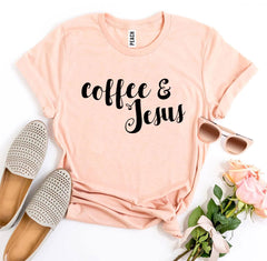 Coffee And Jesus T-shirt - Faith & Flame - Books and Gifts - Agate -