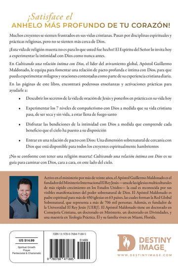 Cultivando una relación íntima con Dios (Spanish Edition): Experimente y disfrute sus beneficios sobrenaturales Paperback – November 8, 2022 - Faith & Flame - Books and Gifts - Destiny Image - 9780768471885