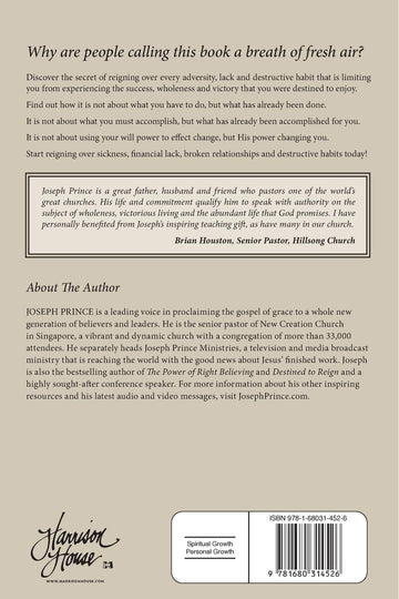 Destined to Reign Anniversary Edition: The Secret to Effortless Success, Wholeness, and Victorious Living - Faith & Flame - Books and Gifts - Harrison House - 9781680314526