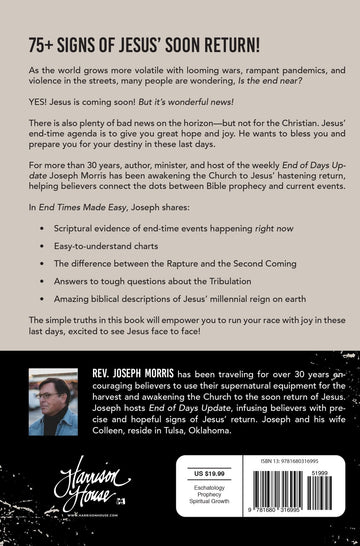 End Times Made Easy: There's No Bad News for the Christian! Paperback – June 21, 2022 - Faith & Flame - Books and Gifts - Harrison House - 9781680316995