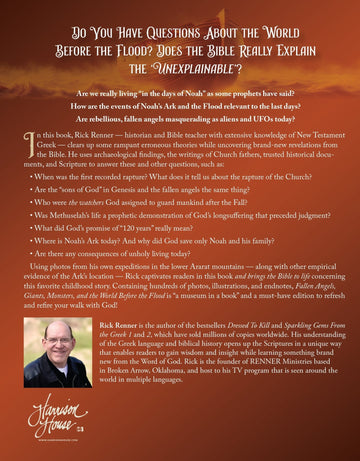 Fallen Angels, Giants, Monsters and the World Before the Flood: How the Events of Noah's Ark and the Flood Are Relevant to the End of the Age Paperback – September 3, 2024 - Faith & Flame - Books and Gifts - Harrison House - 9781667505879