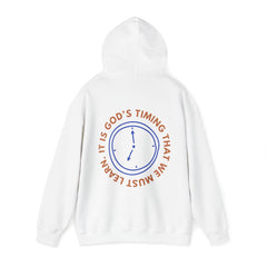 God's Timing Hoodie - Faith & Flame - Books and Gifts - Printify -