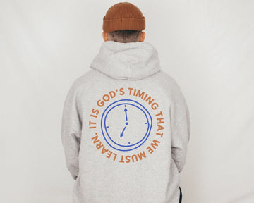 God's Timing Hoodie - Faith & Flame - Books and Gifts - Printify -