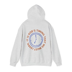 God's Timing Hoodie - Faith & Flame - Books and Gifts - Printify -