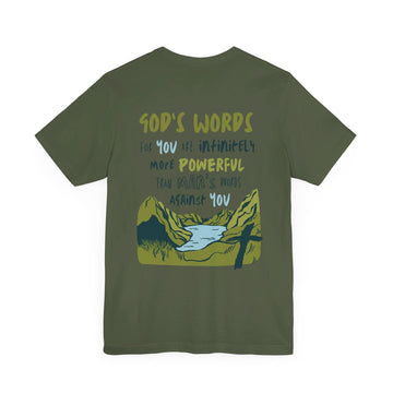 God's Words T - shirt - Faith & Flame - Books and Gifts - Printify - 