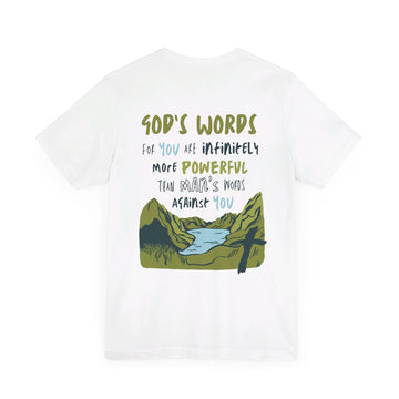 God's Words T - shirt - Faith & Flame - Books and Gifts - Printify - 