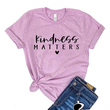 Kindness Matters T-shirt - Faith & Flame - Books and Gifts - White Caeneus -