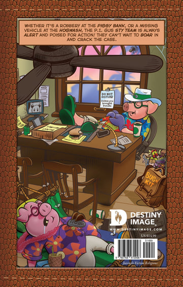 P.I. Gus , Detective at Large: Case 1: The Pig Mistake Paperback – September 3, 2024 - Faith & Flame - Books and Gifts - Destiny Image - 9780768472998