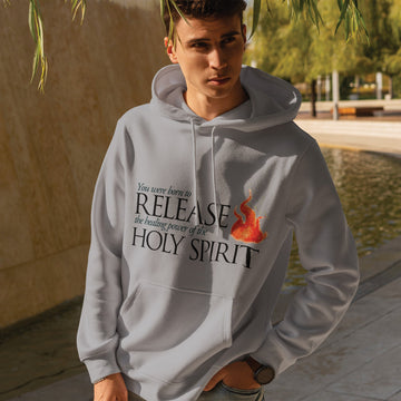 Release the Healing Power of the Holy Spirit Hoodie - Faith & Flame - Books and Gifts - Printify - 