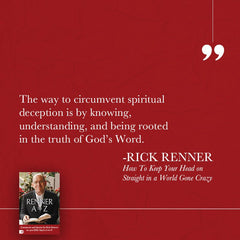 Renner A to Z: Quotes and CommentsComments and Quotes by Rick Renner on 400 Bible Topics A to Z! by Rick Renner on Bible Topics A to Z! Paperback – June 4, 2024 - Faith & Flame - Books and Gifts - Harrison House - 9781667505848