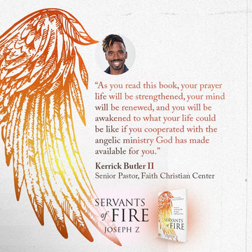 Servants of Fire: Secrets of the Unseen War and Angels Fighting For You Paperback – June 6, 2023 - Faith & Flame - Books and Gifts - Harrison House - 9781667502137