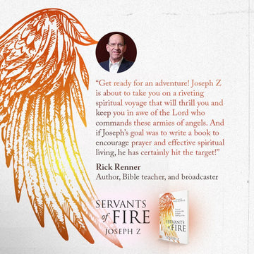 Servants of Fire: Secrets of the Unseen War and Angels Fighting For You Paperback – June 6, 2023 - Faith & Flame - Books and Gifts - Harrison House - 9781667502137