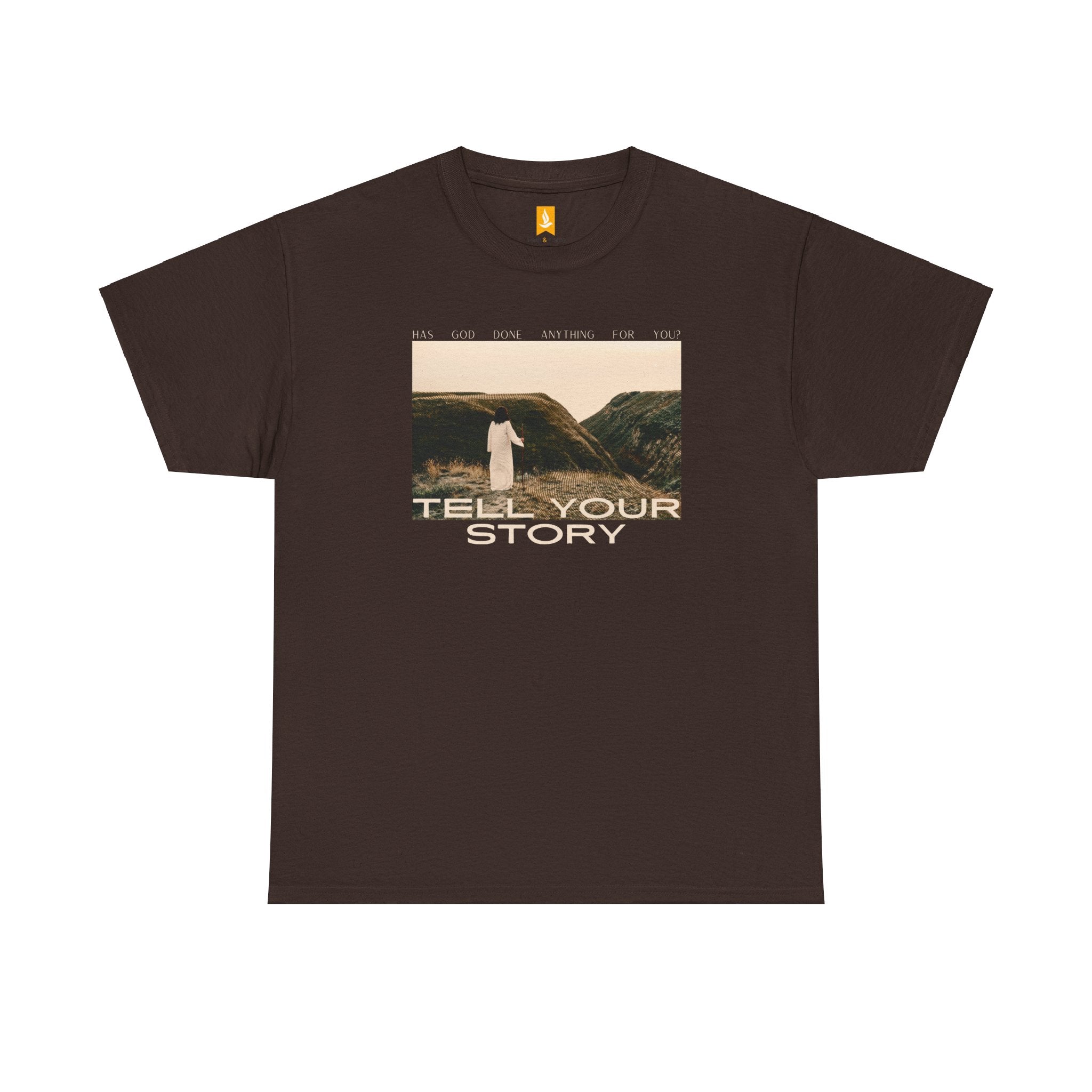 Tell Your Story Cotton Tee Front Design | Pentecost If...