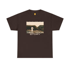 Tell Your Story Cotton Tee Front Design | Pentecost If... - Faith & Flame - Books and Gifts - Printify - 