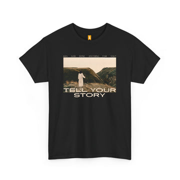 Tell Your Story Cotton Tee Front Design | Pentecost If... - Faith & Flame - Books and Gifts - Printify - 