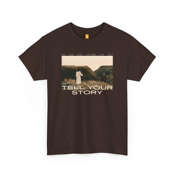 Tell Your Story Cotton Tee Front Design | Pentecost If... - Faith & Flame - Books and Gifts - Printify - 