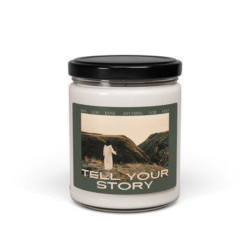 Tell Your Story Scented Soy Candle - Inspirational Home Decor Gift | Pentecost If... - Faith & Flame - Books and Gifts - Printify - 