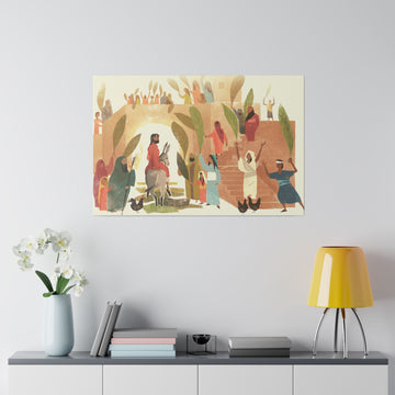 The Entry of a King Matte Canvas - Faith & Flame - Books and Gifts - Printify -