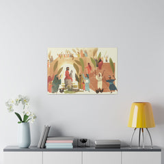 The Entry of a King Matte Canvas - Faith & Flame - Books and Gifts - Printify -