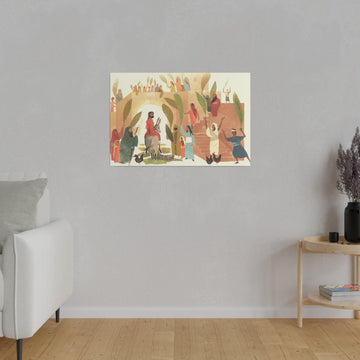 The Entry of a King Matte Canvas - Faith & Flame - Books and Gifts - Printify -