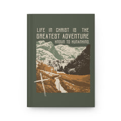 The Greatest Journey Journal Green | Divine Encounters - Faith & Flame - Books and Gifts - Printify - 