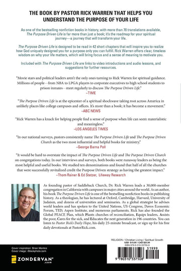 The Purpose Driven Life: What on Earth Am I Here For? Paperback – December 31, 2013 - Faith & Flame - Books and Gifts - ZONDERVAN - 9780310337508