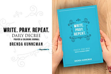 Write. Pray. Repeat.: An Interactive Journal for Writing Your Own Biblical Declarations Paperback – July 11, 2023 - Faith & Flame - Books and Gifts - Destiny Image - 9780768474565