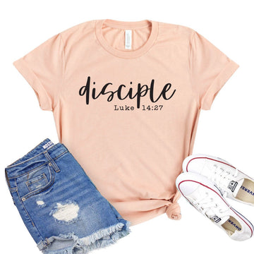 Disciple Shirt - Faith & Flame - Books and Gifts - White Caeneus -